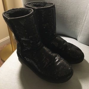 Black Sequin Uggs